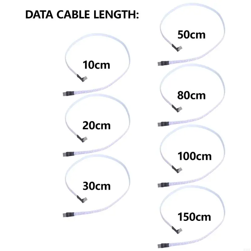 Type C to Type C Connectors Cable 2A Flat Silicone Cable for Small Space 83CF