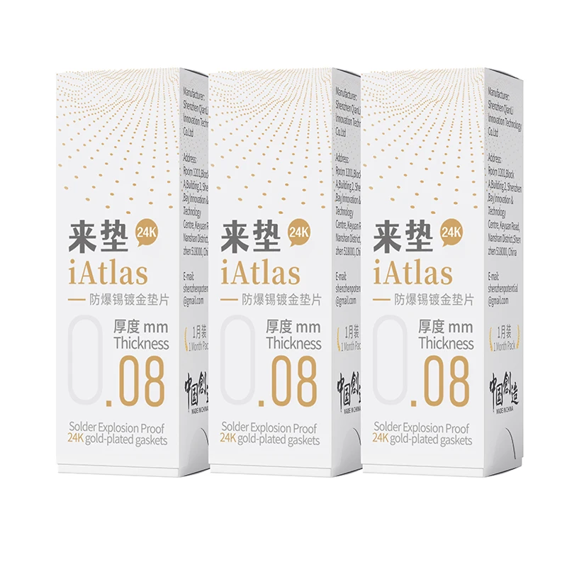 Qianli Iatlas 24k à Prova de Explosão Ouro-chapeado Folha Gaxeta para Mainboard Médio Quadro Chip Reballing Enchimento Fácil de Estanho em