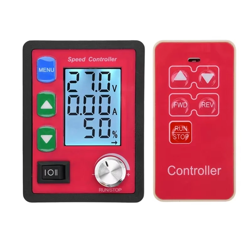

Регулятор напряжения A7THK-12V, контроллер скорости двигателя постоянного тока PWM, 12В 24В 48В, с дисплеем напряжения и тока, дистанционное управление, реверс