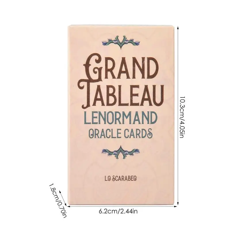 Imprezowe karty do tarota Grand Tableau Lenormand Tarot wróżbiarskie narzędzia do wyroczni 36 szt. Gra planszowa Tarot karty do przepowiadania tarota