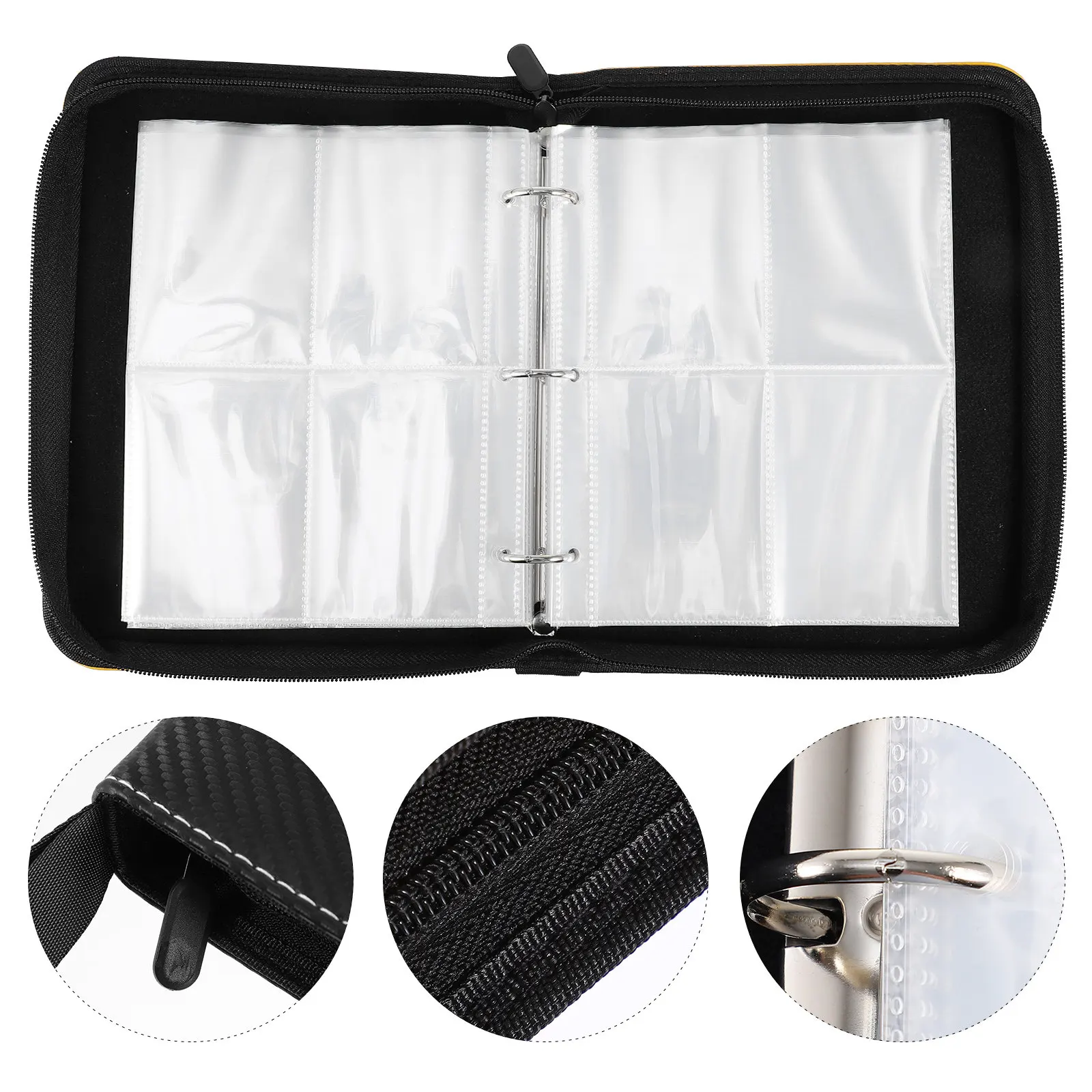 

Альбом-папка для коллекционных карточек (1 шт.) с высокопрозрачными защитными карманами для хранения купонов, марок, наклеек и карточек