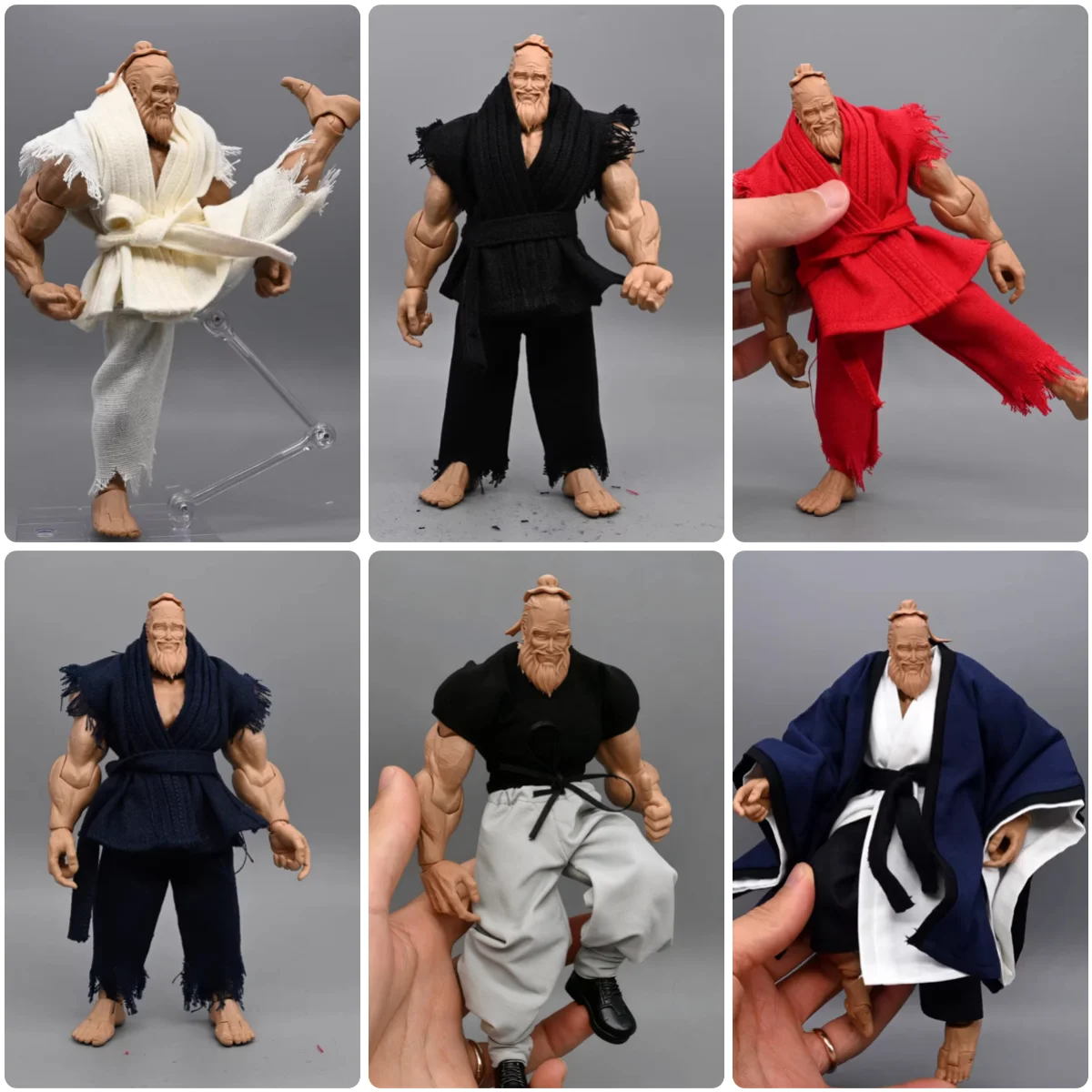 

Romankey Man Tough Guy 1/12th Coat T Shirt Short Sleeves Pant Trousers No Body No Doll Accessories For 6" Scene Component DIY