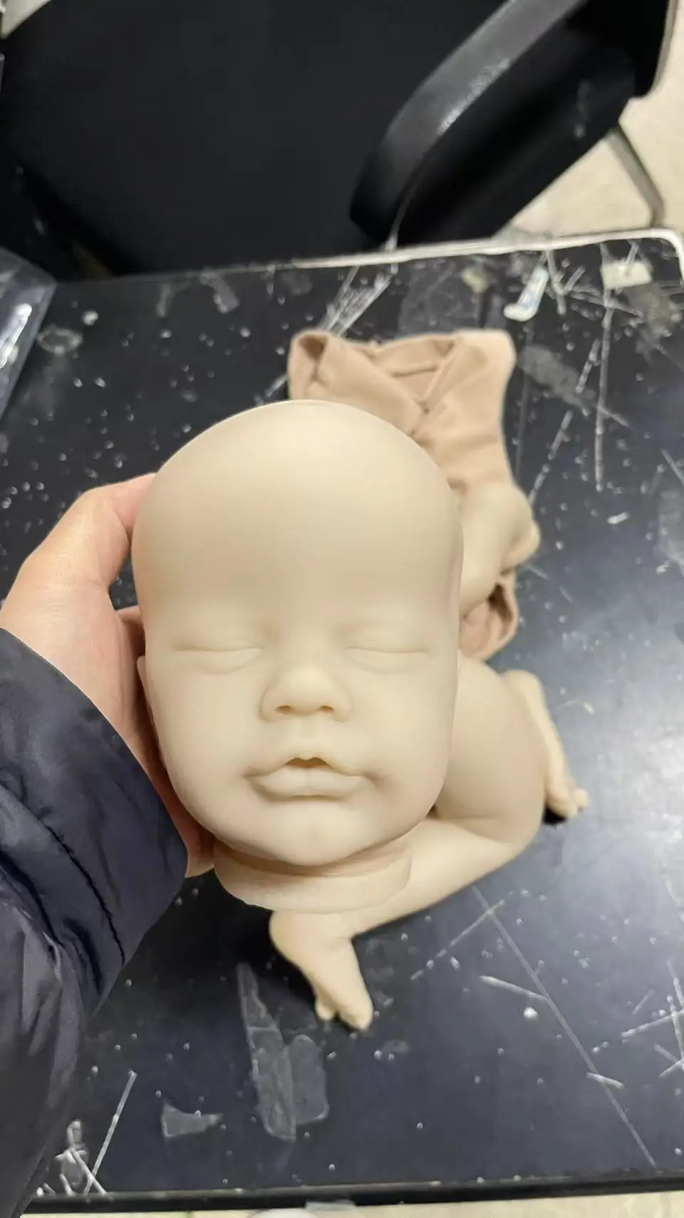 19'' NPK New Arrival Reborn Doll Kit Primrose Asleep/Awake Limited Edition Blank Mold Fresh Color Kit with Cloth Body