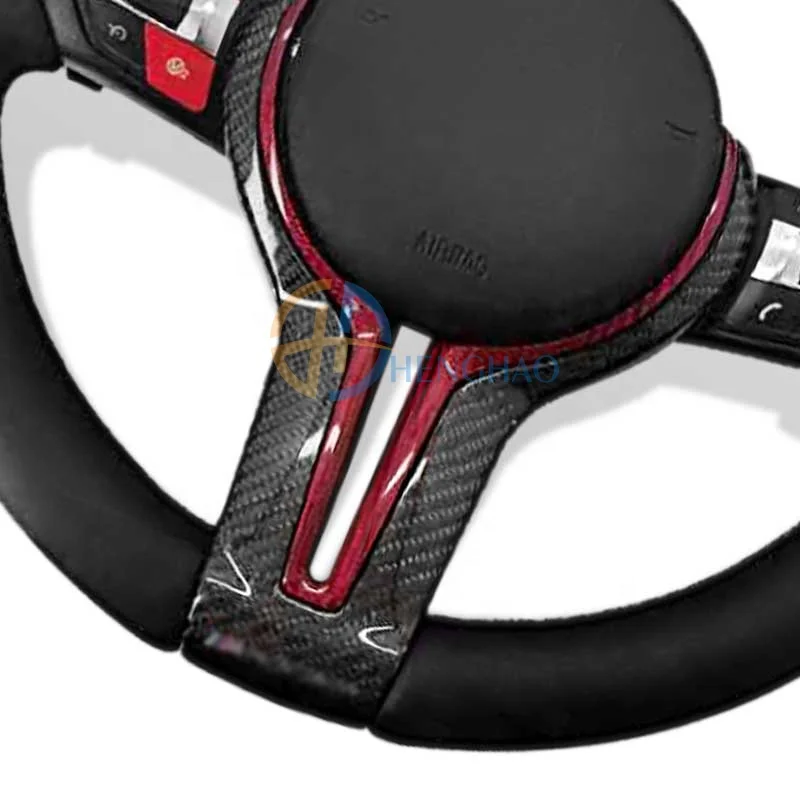 Customized M Sport Leather Steering Wheel Fit for BMW F10 F15 F20 F25 F30 M3 M6 M5 Carbon Fiber Steering Wheel - view 5