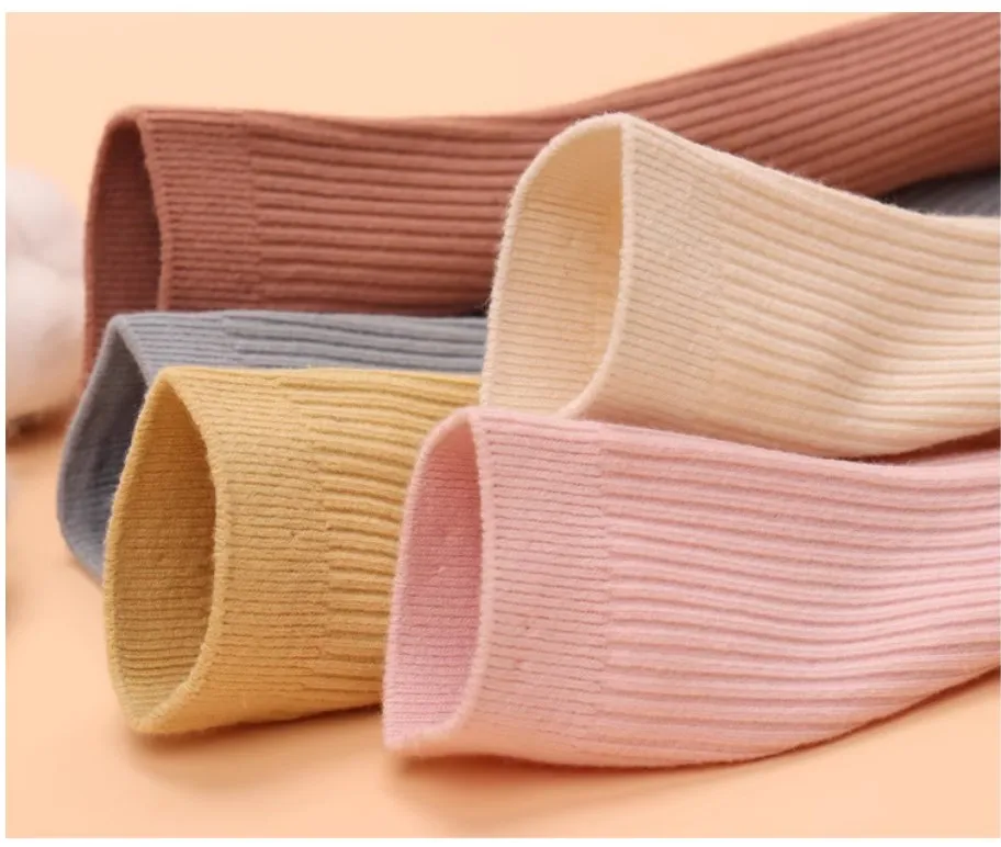 

5 Pairs Women's Candy Color Medium Tube Cotton Socks Comfort Interesting Spring Autumn Solid Sock Thick Warm Girls' Short Socks