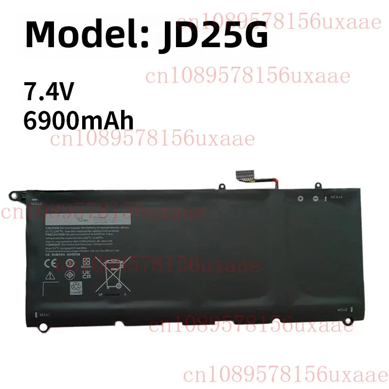 

JD25G battery for Dell XPS 13 9350 9343 8350 9360 P54G notebook XMSJ
