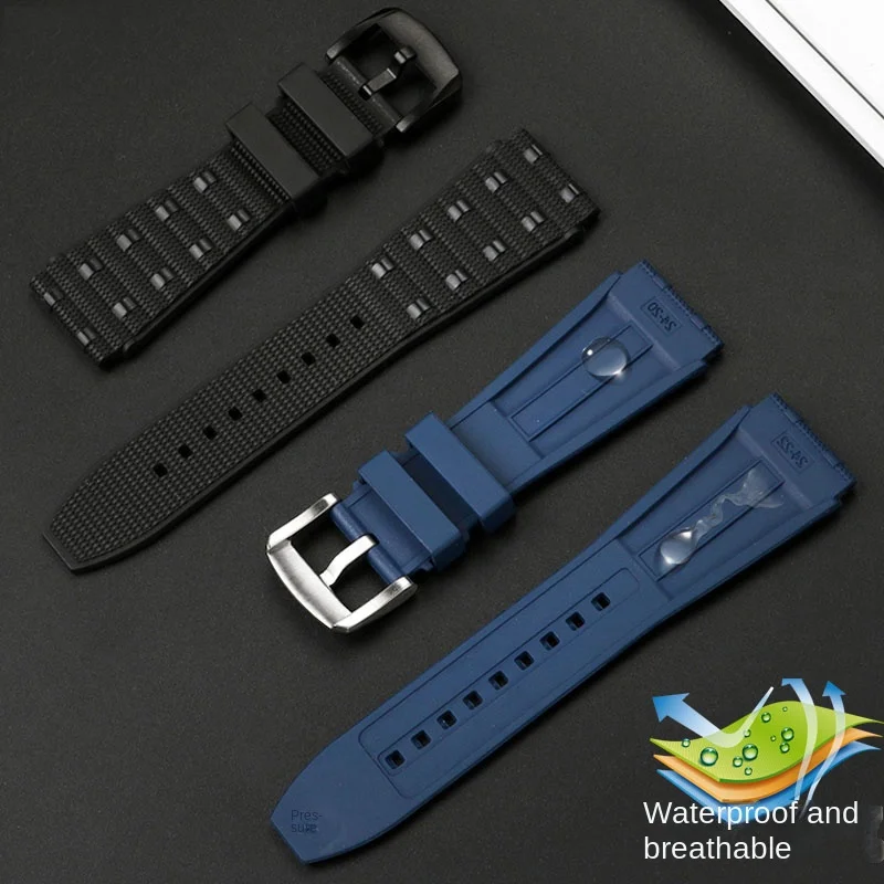 Cinturino in gomma di alta qualità 22mm per Breitling fasatura Super meccanica B01 cinturino in gomma fluorurata serie Super Ocean Avengers