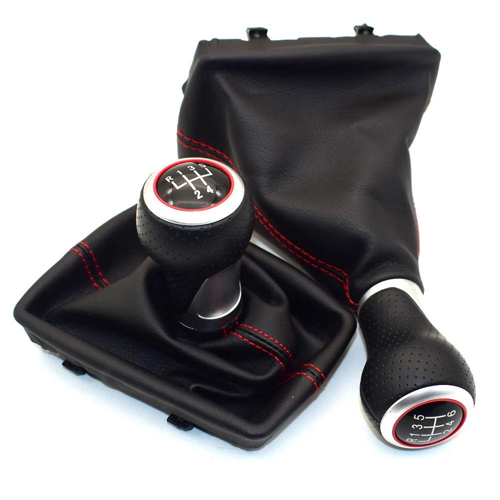 12mm Gear Shift Knob Lever Stick For Audi A3 A4 B6 B7 B8 A6 S4 8K A5 8T Q5 8R S Line / Ibiza 6J / Seat Leon / Golf MK4 / Passat
