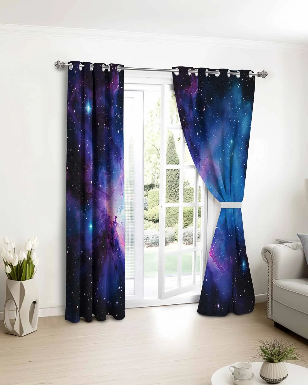 

Modernism Starry Sky Scenery Printed Window Curtains Living Room Bedroom Children Room Modern Home Decor