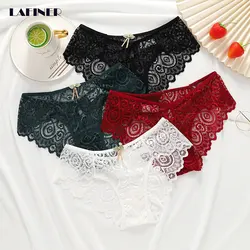 Culotte en dentelle taille basse pour femme, sous-vêtement sexy, lingerie respirante, entrejambe en coton, nouvelle collection