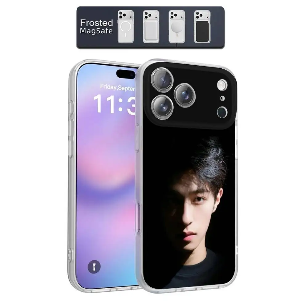 حافظة هاتف Seeky Pei en L-Li لهاتف iPhone 17,16,15,14,13,12,11,Pro,Max,Plus,E,Air,Mini Magnetic Magsafe Frosted Clear #5