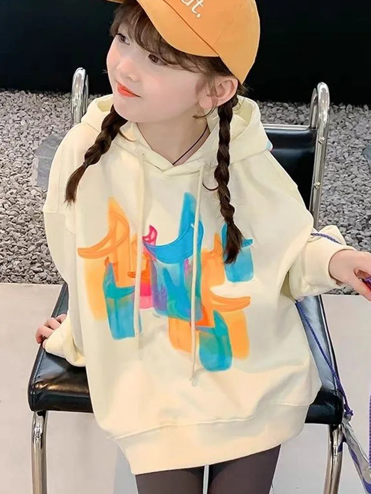 

Girls' Hoodie Spring Autumn Children's Clothing Casual Hooded Top Children Clothes Girl Children Top Kids Clothes Girl