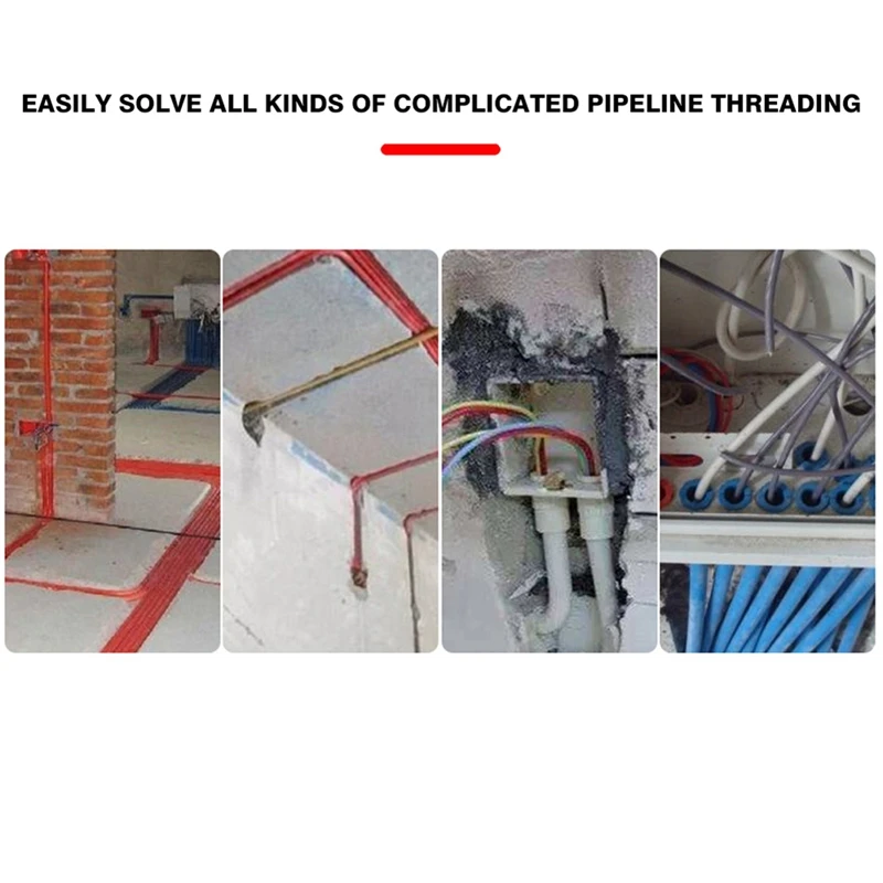 15M Universal Wire Lead Threading Device Tool Electrical Cable Running Puller Electrician Threading Device Durable Easy Install