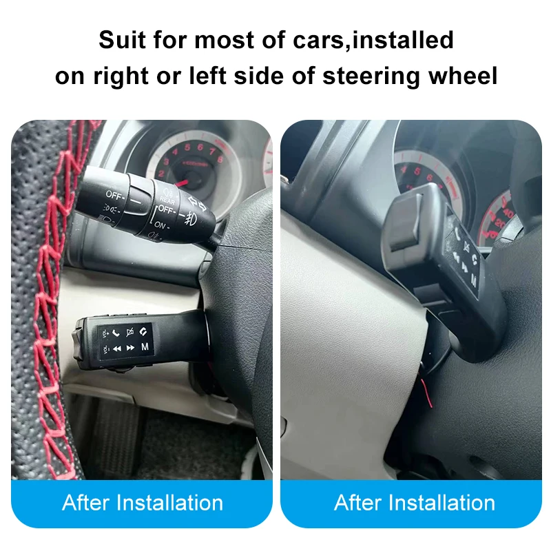 8-Key Universal Multi-functional Car Steering Wheel Button With Blue Light For Car Radio DVD GPS Multimedia Navigation Head Unit