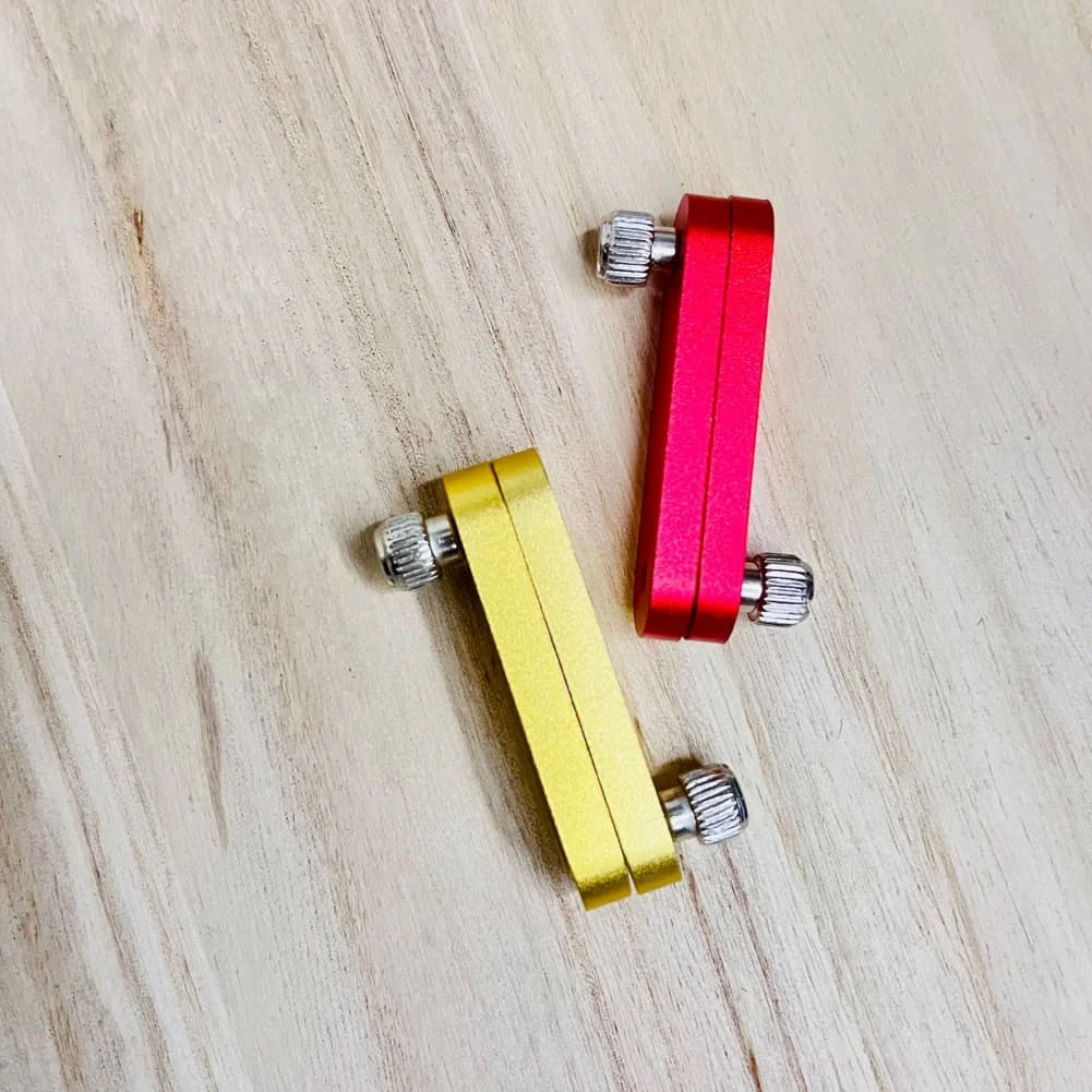 Measuring Block Adjustable Ruler Stop Screws On Both Sides Fits Materials Up To 2.5mm Lightweight Measurement Tools For Projects