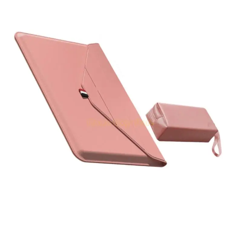 X90D Laptop Sleeve Case Portable Versatile Bag Laptop Case with Stand,Waterproof Antis Scratch Leather Laptop Protective Cover