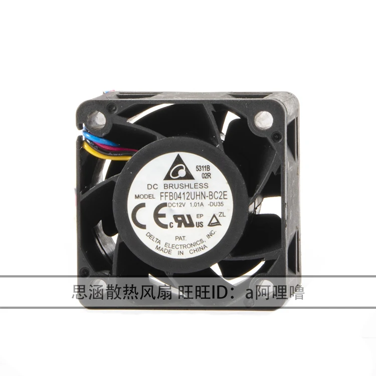 

Ltsf For Delta Electronics FFB0412UHN-BC2E DC 12V 1.01A 40x40x28mm 4-Wire Server Cooling Fan 4cm