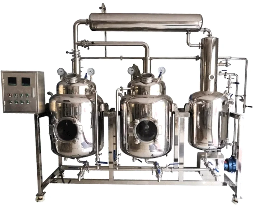 Macchina per estrazione e concentrazione da laboratorio con piccolo serbatoio di estrazione e concentrazione