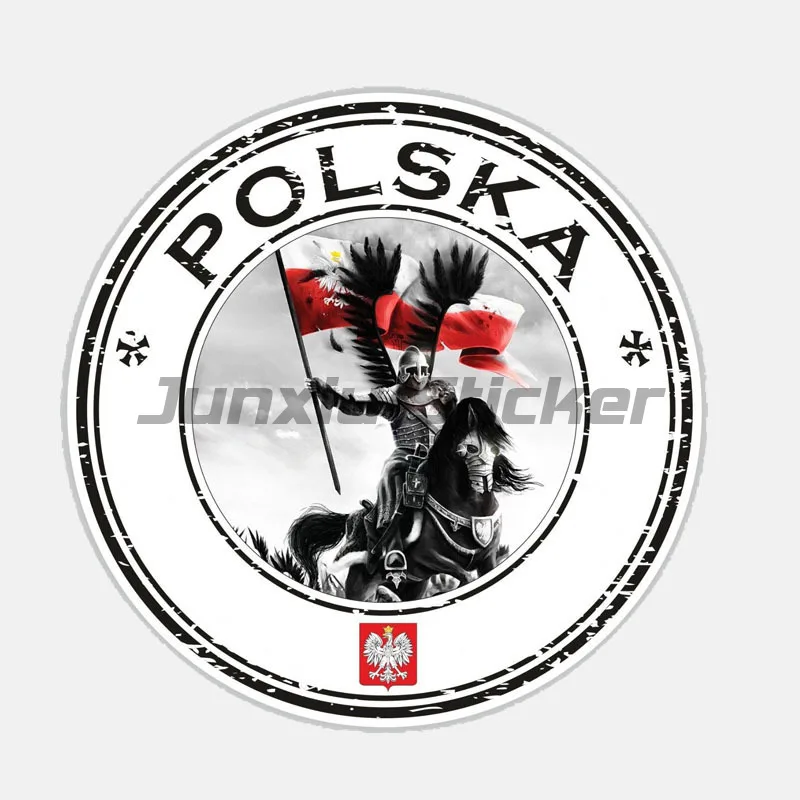 Polen Karte Polka Aufkleber Vinyl Auto Aufkleber für Auto Motocross Racing Laptop Helm Kofferraum Aufkleber