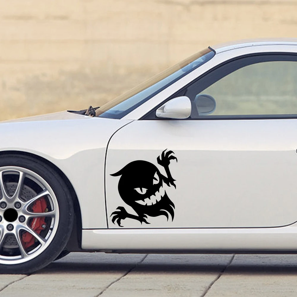 

Наклейки на автомобиль ужасов на Хэллоуин, креативные наклейки с тыквой и призраком для окон автомобиля и бампера, универсальные аксессуары для автомобиля на Хэллоуин