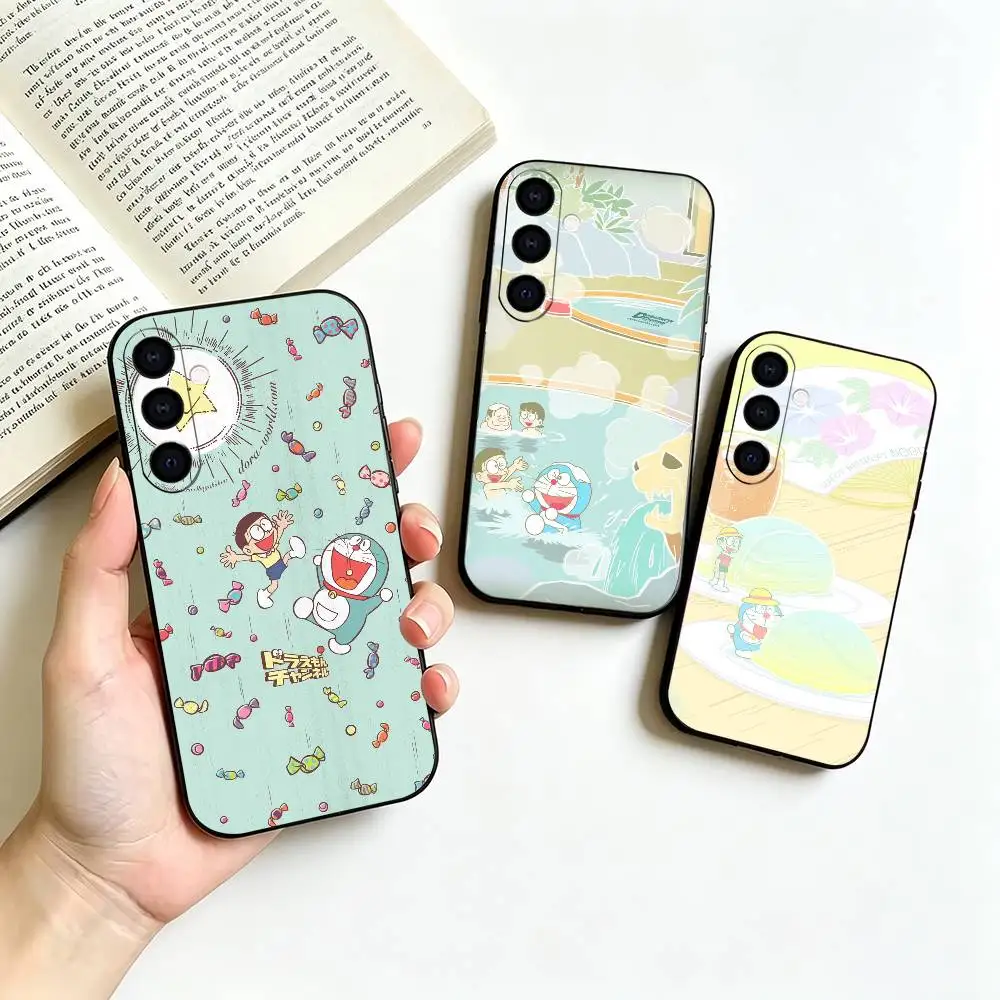 

Anime-D-doraemon -cute Phone Case For Samsung Galaxy A73, A72,A70,A53,A52,A51,Soft Silicone Black Cover