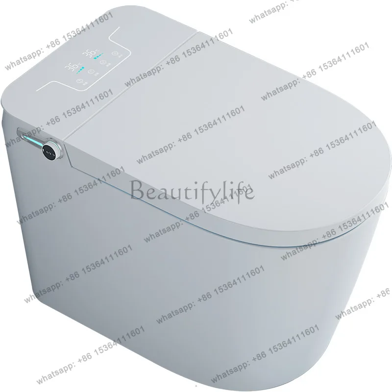 The smart toilet has no water pressure limit and is fully automatic to rinse and dry ceramics.