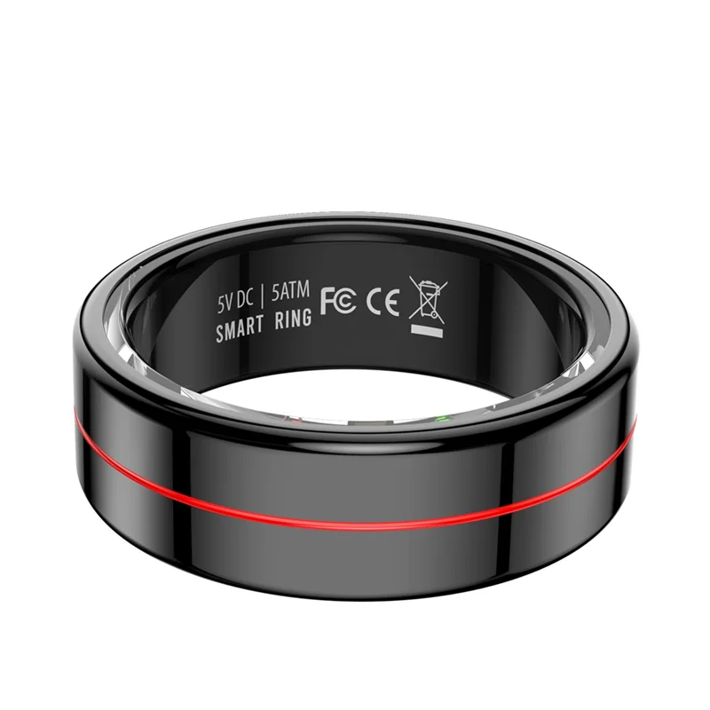 B47C Fitness Tracker Smart Ring With Heart Rate Blood Oxygen Monitoring Sleep Stress Detection Multi-Sport Mode Gesture Control
