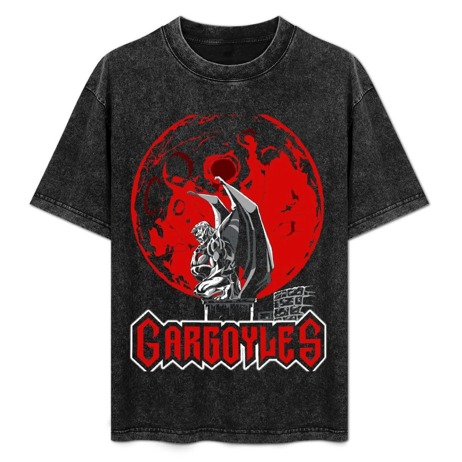 

Gargoyles red T-Shirt Streetwear Print Tee Shirt