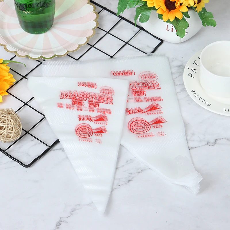 {QTG333} 20 Pcs Food Grade Plastic Icing Piping Bags Pastry Fondant Cake Decorating view 5