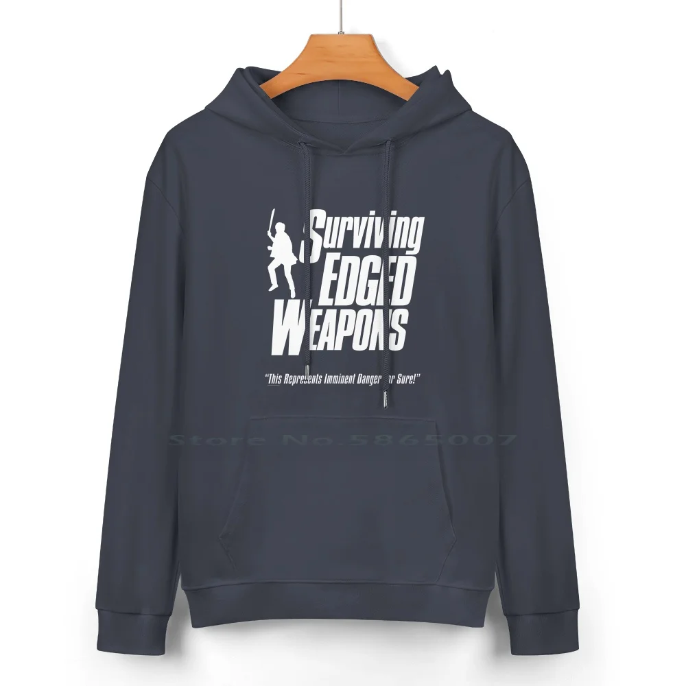 Surviving Edged Weapons Pure Cotton Hoodie Sweater 24 Colors Surviving Edged Weapons Training Video Best Of The Worst Funny