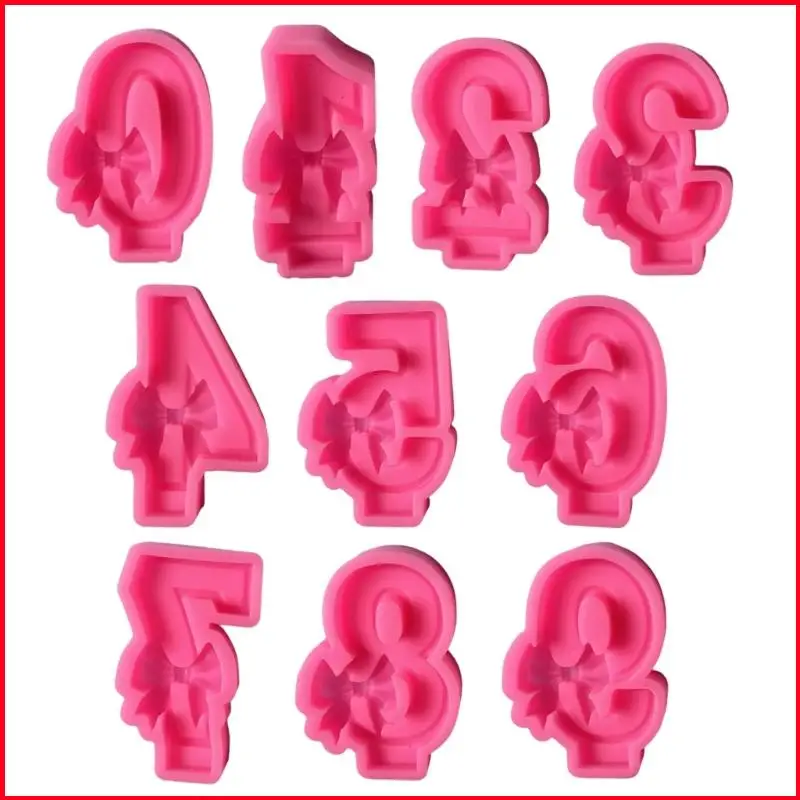 

K92A Number Silicone Molds for Making Soap Candy Number Cake Mold