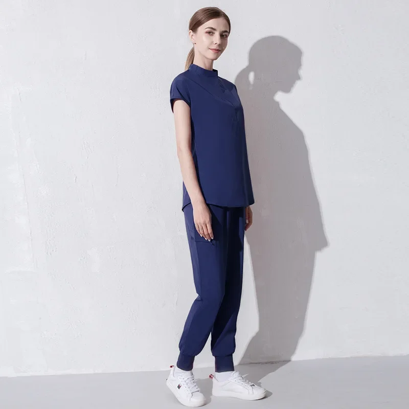 Medical Scrubs Stretch Quick-Dry Light and Thin Nurse Uniform Women Jogger Set Hospital Uniform Surgical Clothing Spa Uniform