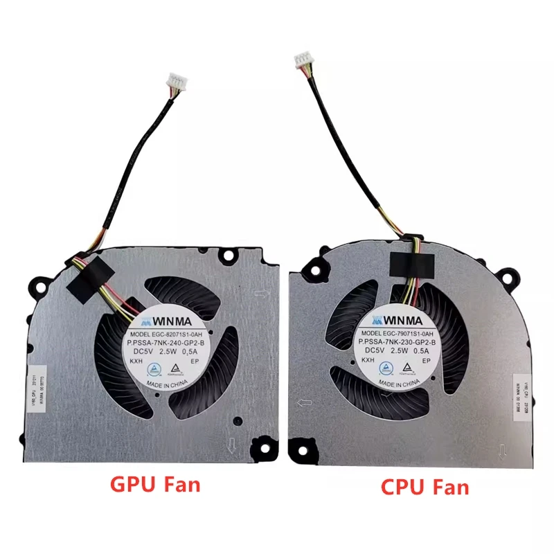 Brand New Original Laptop CPU GPU Cooling Fan For Hasee Z7/Z7T/Z8/G8-DA5NP/DA7NP/DA7NT/DA5NS/DA7NS/DA9NT