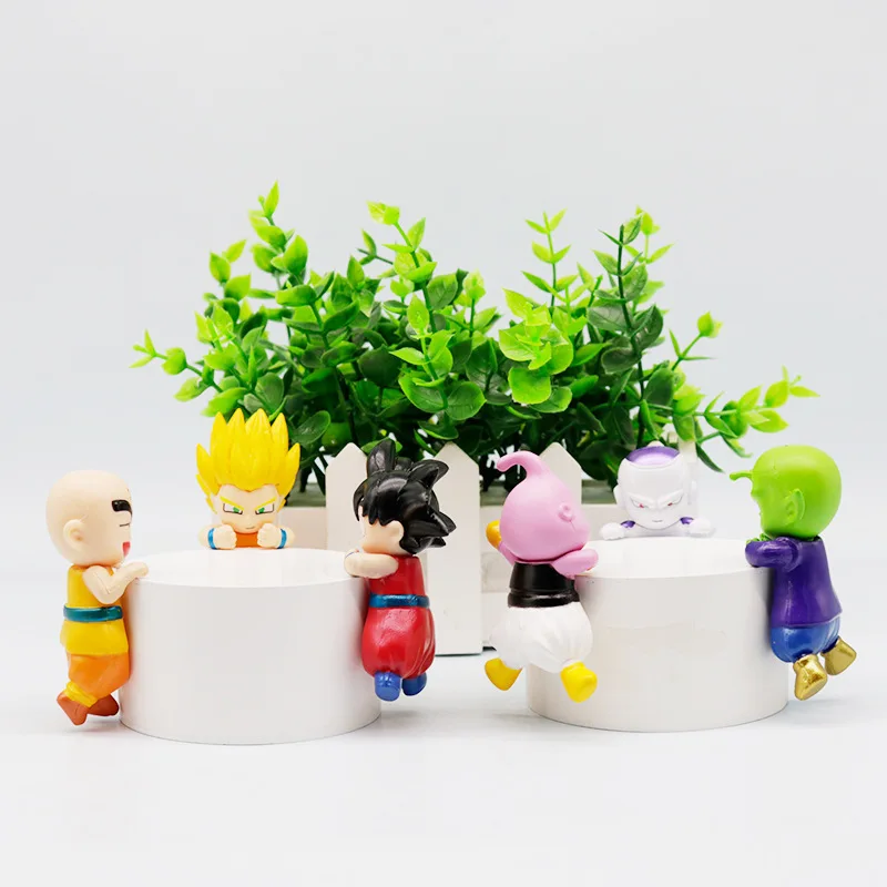 12 stks/set Anime Dragon Ball q-versie kawaii Action Figure PVC Model standbeeld Speelgoed Pop Bureau Decor Collectible Geschenken boxed