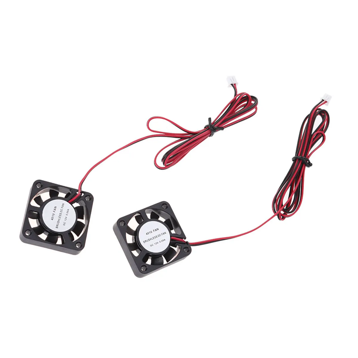 

4 Pcs Cooling Fan Little Straight Air Black Brushless 12v Small for Printer
