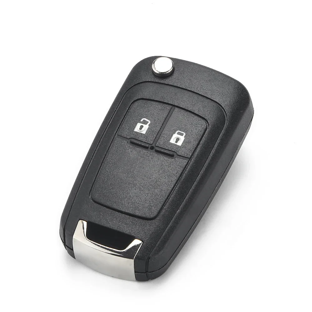 KEYYOU 2-przyciskowe składane etui na kluczyk samochodowy pasujące do VAUXHALL OPEL Insignia Astra J Mokka Adam Cascade Karl Zafira C