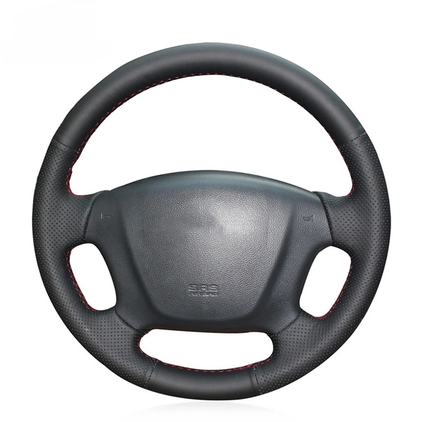 

Черная искусственная кожа, прошитая вручную, не скользит, фотосессия для Kia Carens 2 Magentis Rondo 2 2006-2012 Opirus 2003-2007