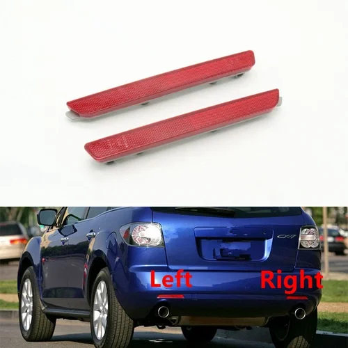 Reflector de lámpara de luz antiniebla del parachoques trasero del coche para Mazda CX-7 CX7 2007-2009 CX-9 CX9 2007-2012