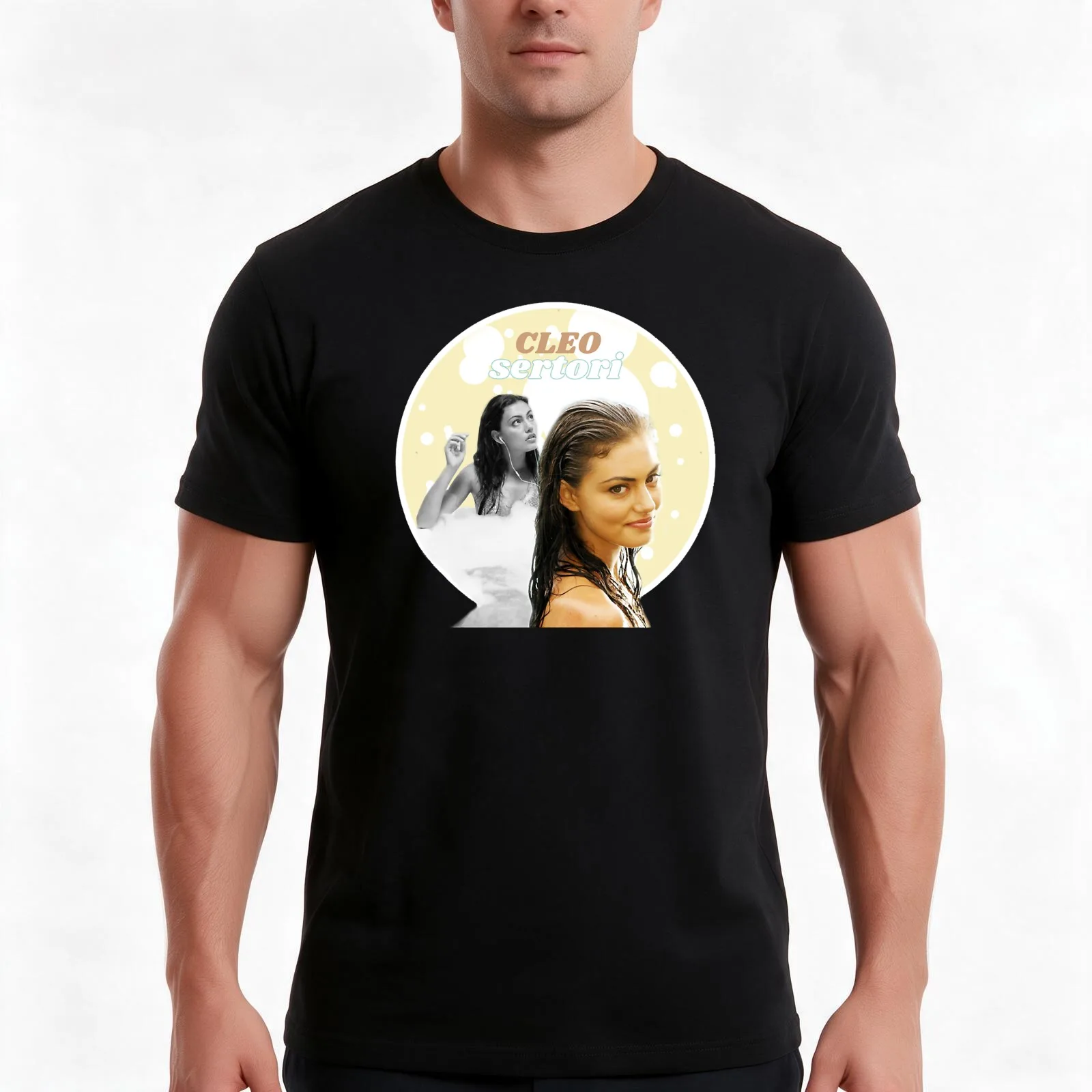cleo sertori - h2o just add water T-Shirt Summer Casual Cotton Tee Oversized Streetwear Tops Vintage Graphic Print