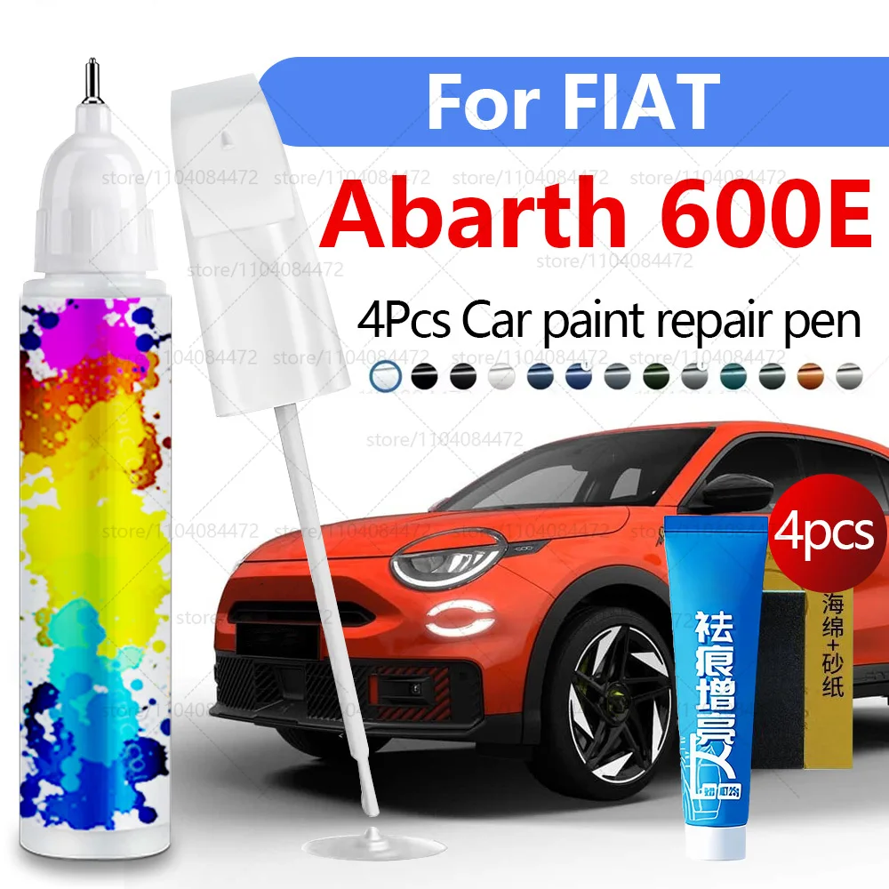 

Car Paint Repair Pen For 2024-2025 FIAT Abarth 600E Paint Scratch Repair Accessories 4PCS Red 159 White Green Purple Blue Orange