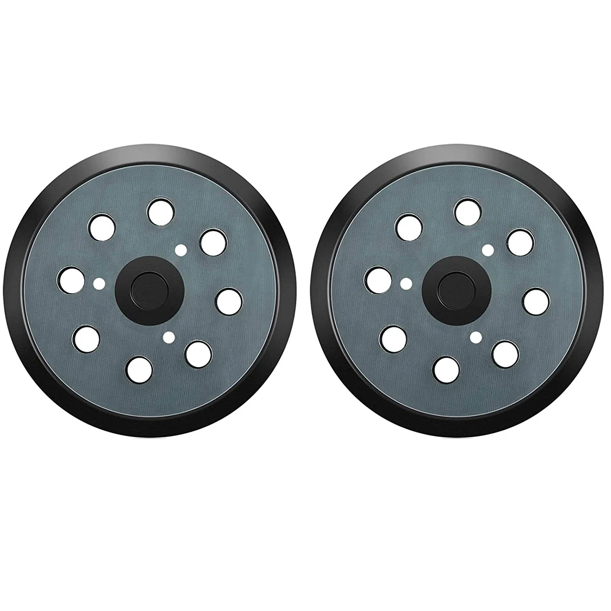 A01F-2Pcs Replacement Sander Base Pads Round Hook And Loop Backing Pad Orbital Sander Replacement Pad 125Mm 8 Hole