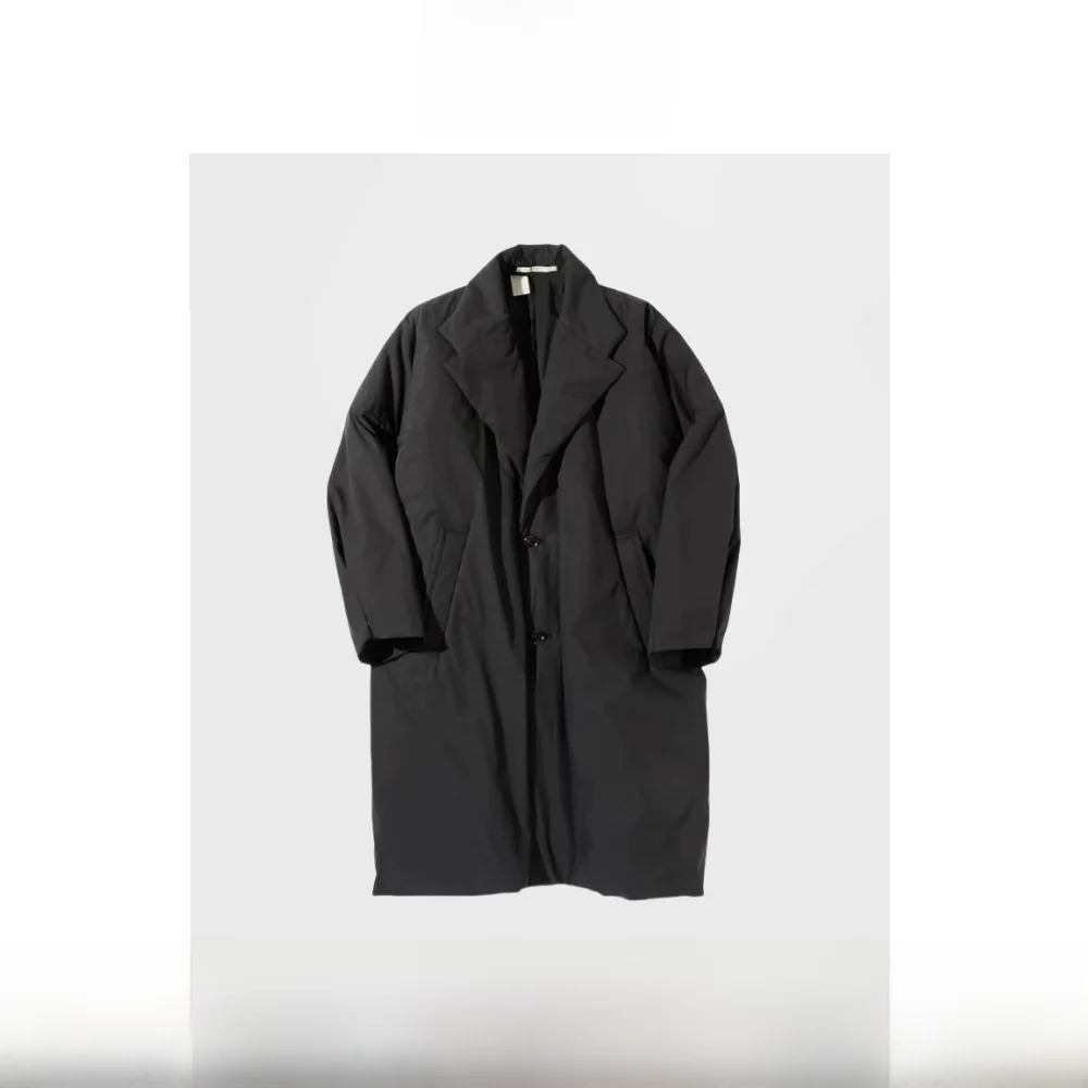 

Heatable Thiened Loose Casual Cotton Padded Coat for Men Autumn Winter Spring Faionable Long Sve Turn-down Collar