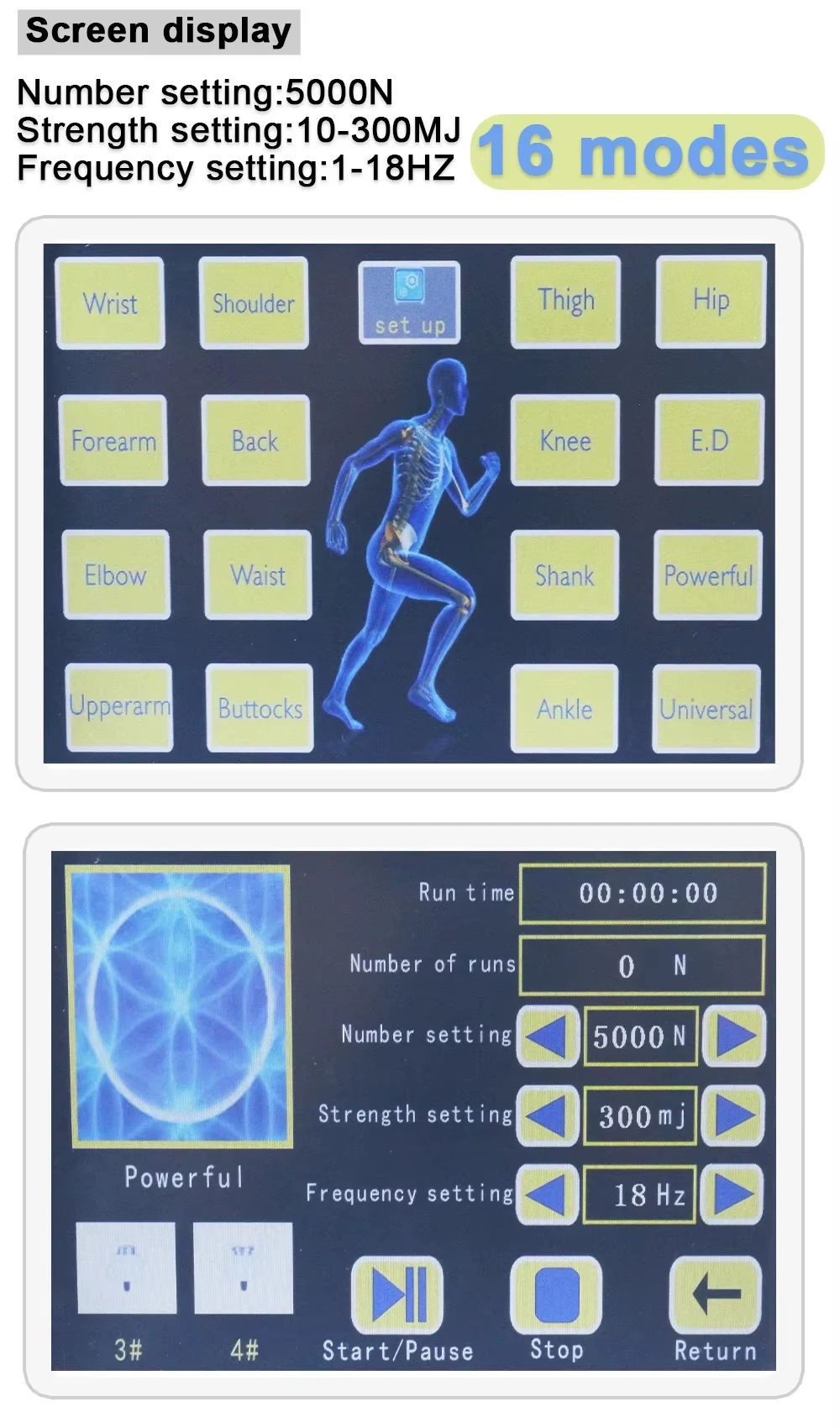 

300mj Shockwave Therapy Machine With 7 Heads Body Massage ED Treatment Relax Physiotherapy New Shock Wave Equipment Pain Relief