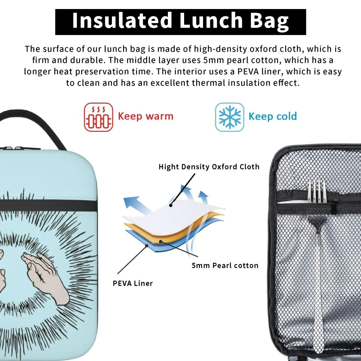 Godspeed You Black Emperor Lift Your Skinny Fists Insulated Lunch Bag Women Children Portable Food Boxes Thermal Lunch Box Tote
