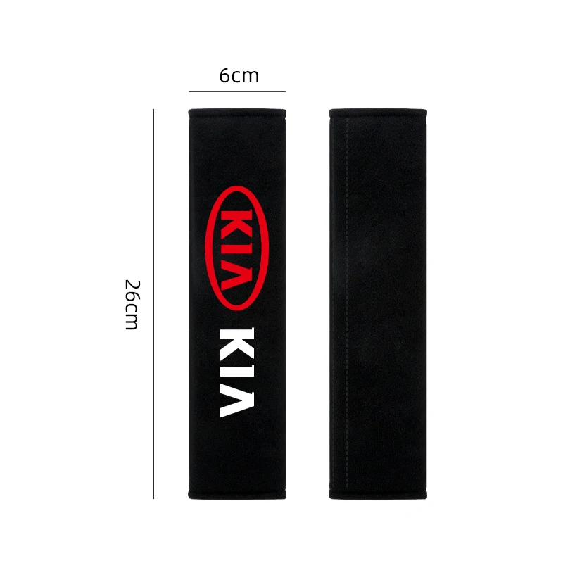 2pcs Auto cotton Seat Belt Cover Case For Kia Rio Ceed Sportage Cerato Soul Sorento K2 K5 Picanto Optima Accessories