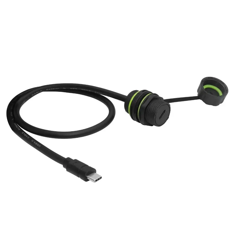 

Разъем кабеля USB-C типа C «мама-мама», водонепроницаемый адаптер-конвертер кабеля USB-C длиной 1 м с пылезащитной крышкой, один порт