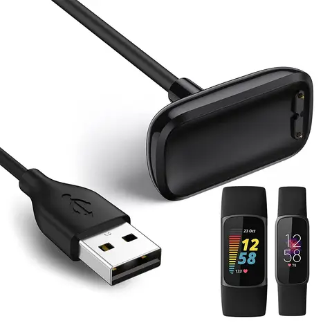 Ładowarka do Fitbit Charge 5 / Charge 6 / Luxe Smart Watch Kabel USB do ładowania Stojak dokujący Akcesoria Kabel do szybkiej ładowarki