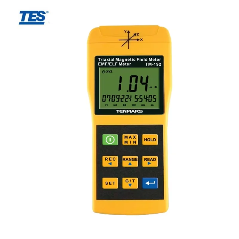 2026 TM-192 3-Axis Electromagnetic Radiation Detectors Magnetic Field Meter Extremely Low Frequency (ELF) of 30 to 2000Hz