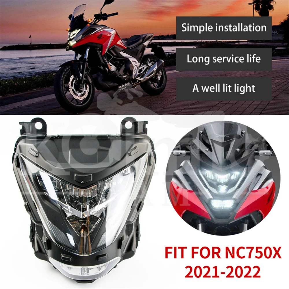 KOLMIO-LAM for Honda NC750X NC750 2021 2022 Motorcycle Headlamp Housing Assembly Indicator Light NC 750X Headlamp