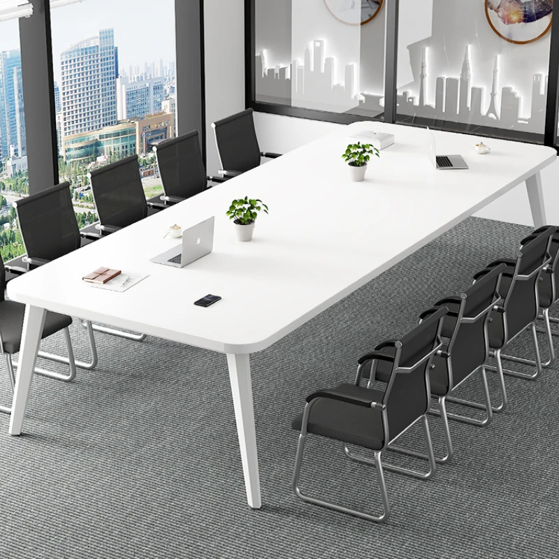 Laptop White Conference Tables Coffee Square Metal Simple Office Desk Standing Modern Konferenz Tische Office Furniture CM50HY